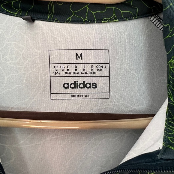 Adidas Green Performance Rash Guard Top - Picture 4 of 4